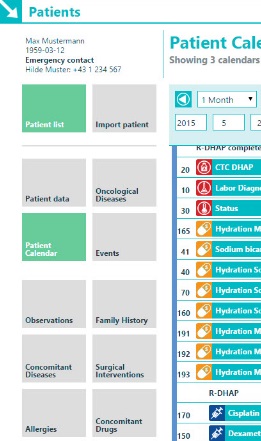 Individuelle Therapieplanung im Patientenkalender